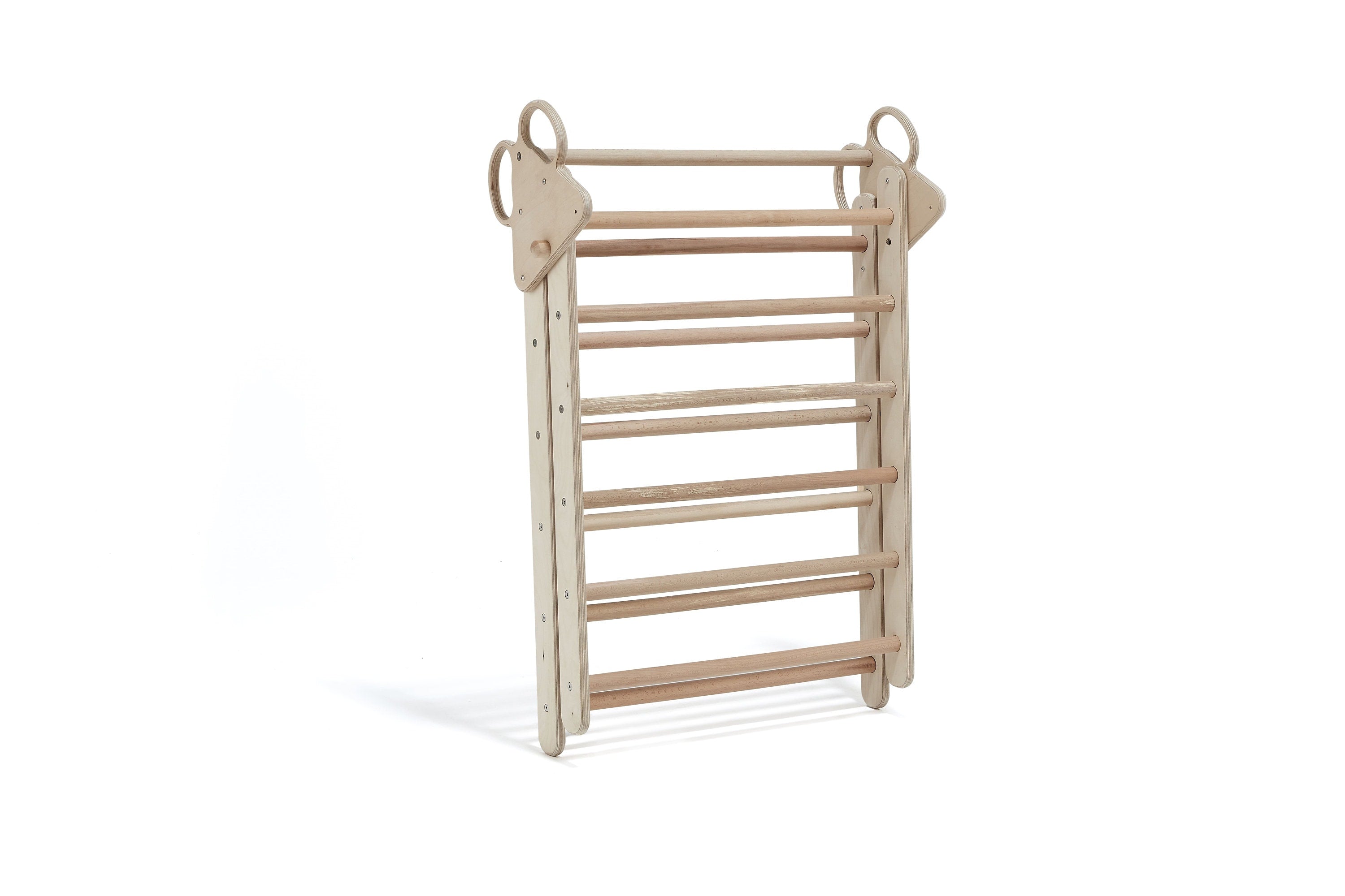 Arch Rocker Swing with Mint Green Color Pillow, Wooden Rocker Montessori Toys for Kids